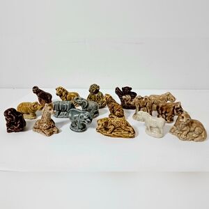 Wade Whimsies Lot Of 17 African Africa Jungle Animals Figurines